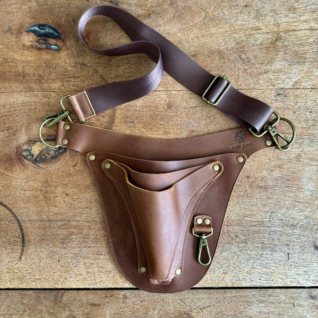 The Artisan Leather Gardener’s Belt | Full-Grain Tool Holster